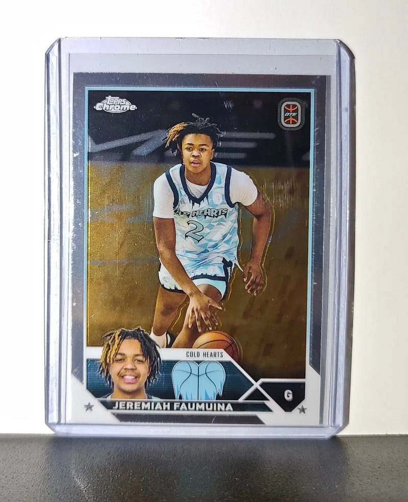 Jeremiah Faumuina 2023-24 Topps Chrome Overtime #73 Card Cold Hearts - Other