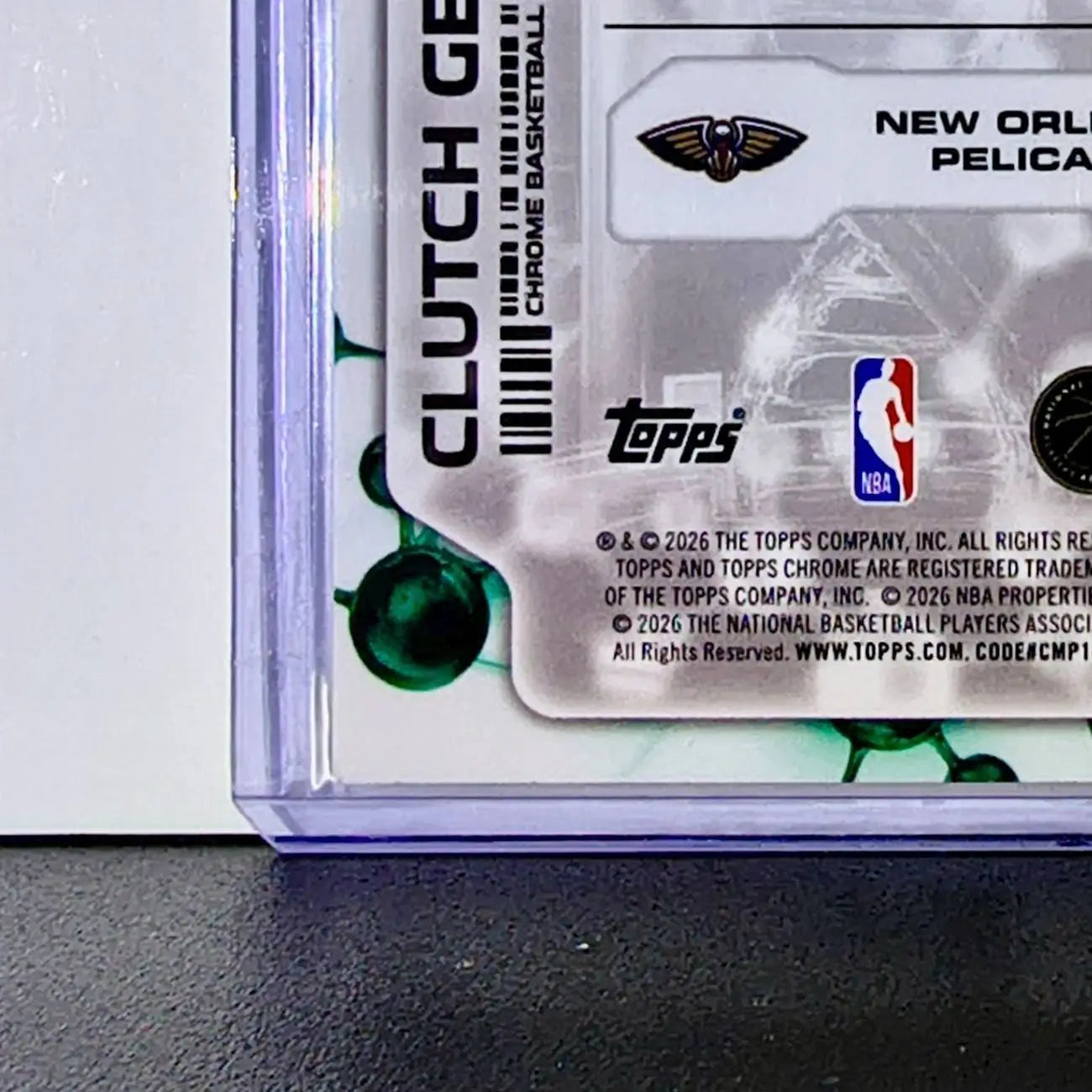 Jeremiah Fears Rookie 2025-26 NBA Topps Chrome Update Clutch Gene #CG-17 Card - Basketball Card Single