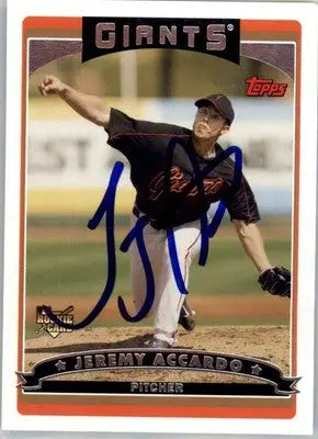 Jeremy Accardo - 2006 Topps - #625 - RC,AUTO Baseball - Baseball Card Single