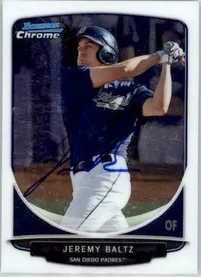 Jeremy Baltz - 2013 Bowman Chrome - #BCP147 - AUTO Prospects Baseball - Baseball Card Single