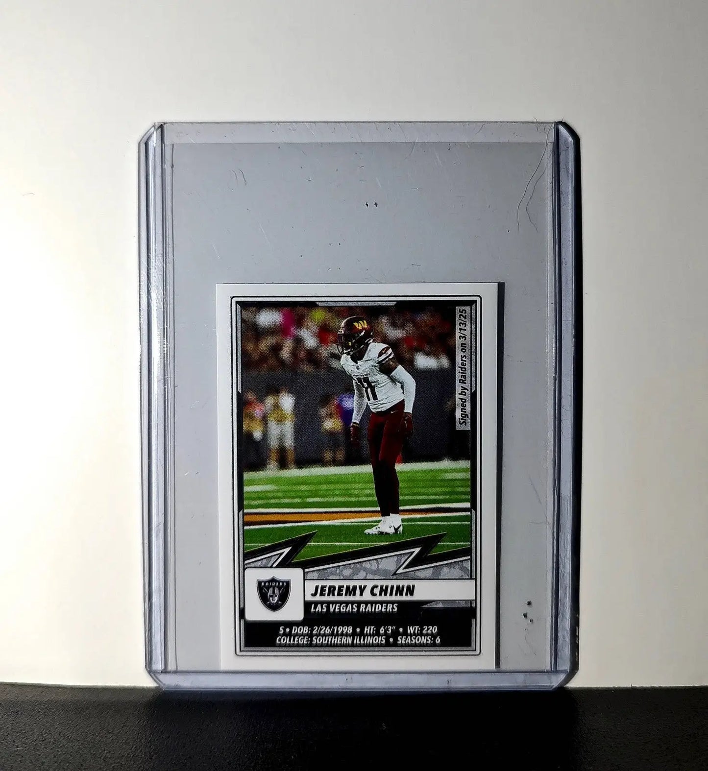 Jeremy Chinn 2025 Panini NFL #275 Sticker Las Vegas Raiders