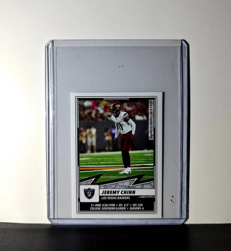 Jeremy Chinn 2025 Panini NFL #275 Sticker Las Vegas Raiders