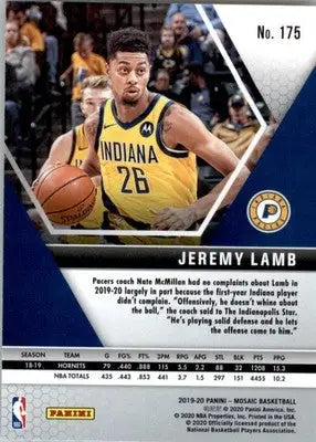 Jeremy Lamb - 2019-20 Panini Mosaic - #175 - Basketball - Basketball Card Single