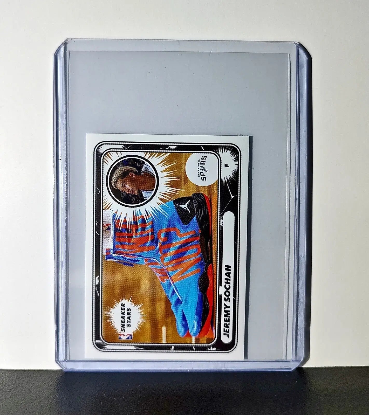 Jeremy Sochan Sneaker Stars 2024-25 Panini NBA 53 Sticker Card San Antonio Spurs - Basketball Card Single