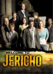 Promotional poster for Welcome to Jericho on Jericho Season 1 topper card featuring characters