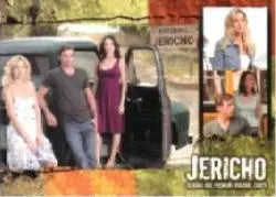 Vintage pickup truck with people, featured in Jericho Season 1 Internet Exclusive Promo Card