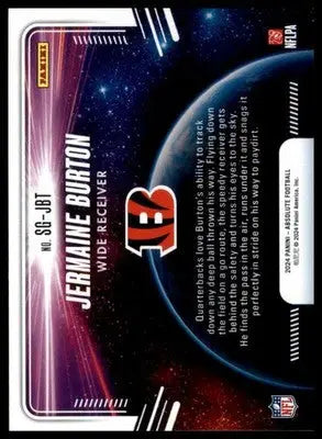 Jermaine Burton 2024 Panini Absolute Star Gazing #SG-JBT Cincinnati Bengals - Football Card Single
