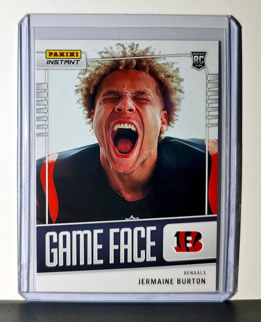 Jermaine Burton 2024 Panini Game Face #13 NFL Rookie Card Bengals 1/331 - Football Card Single