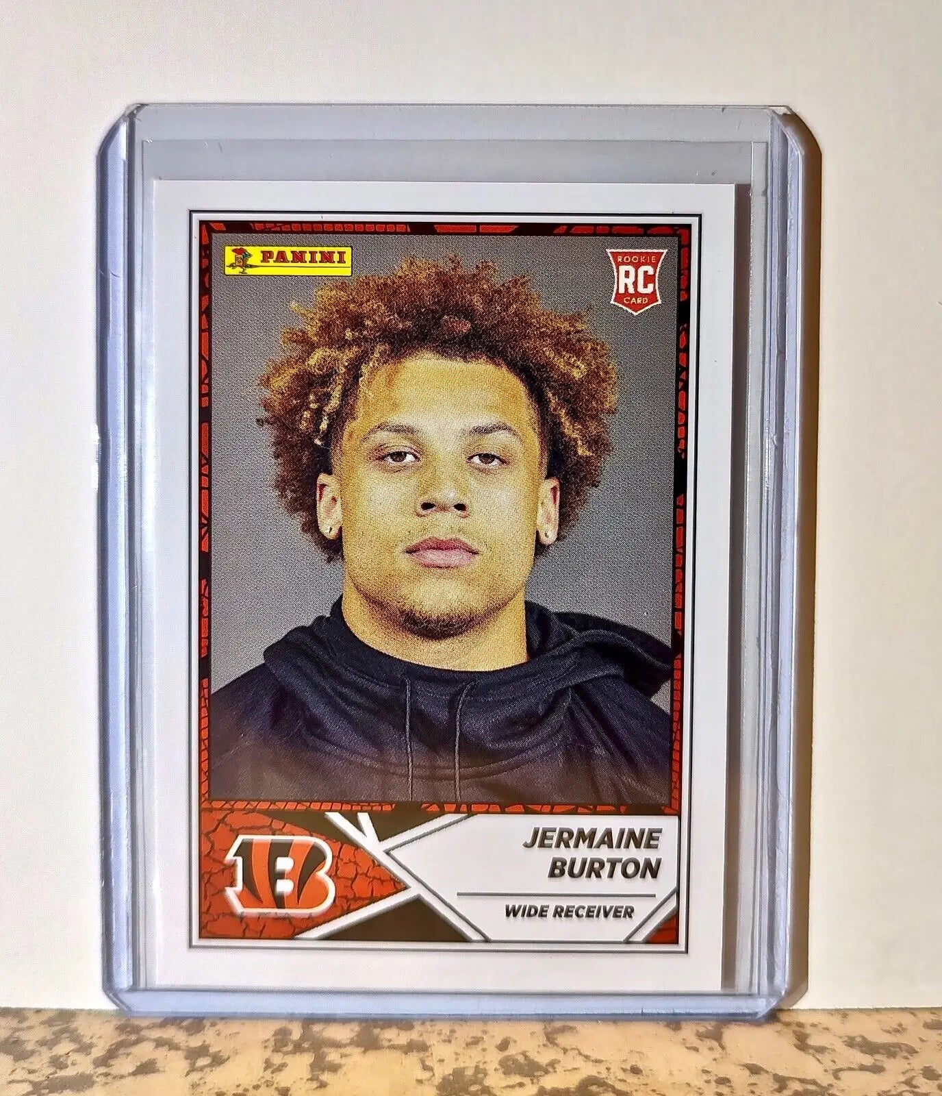 Jermaine Burton 2024 Panini NFL #93 Rookie Sticker Card Cincinnati Bengals - Football Card Single