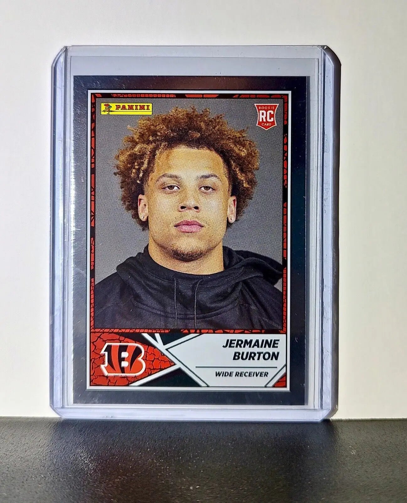 Jermaine Burton 2024 Panini NFL #93 Sticker Silver Foil Card Cincinnati Bengals - Football Card Single