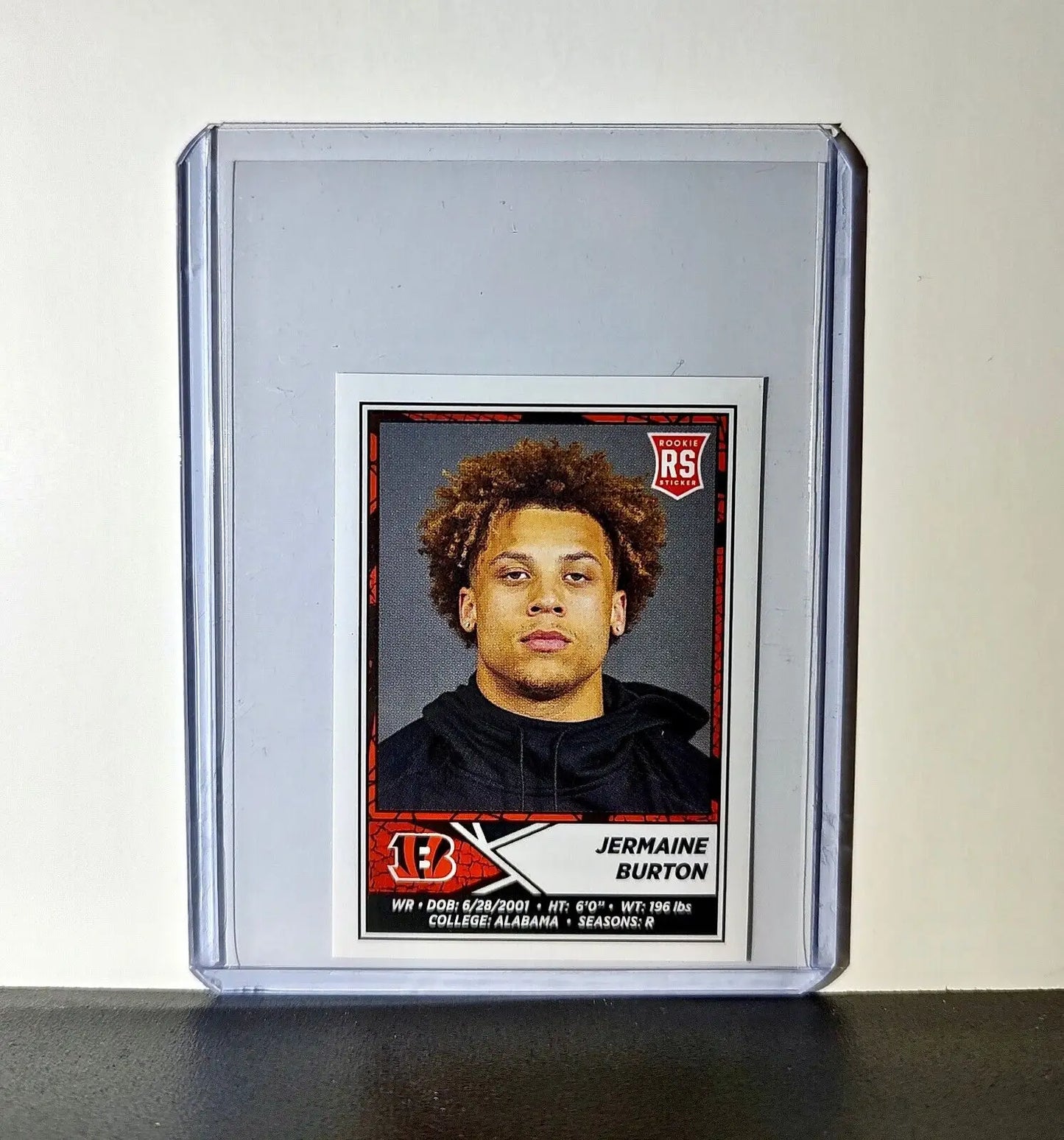 Jermaine Burton 2024 Panini NFL Sticker #129 Rookie Cincinnati Bengals - Football Card Single
