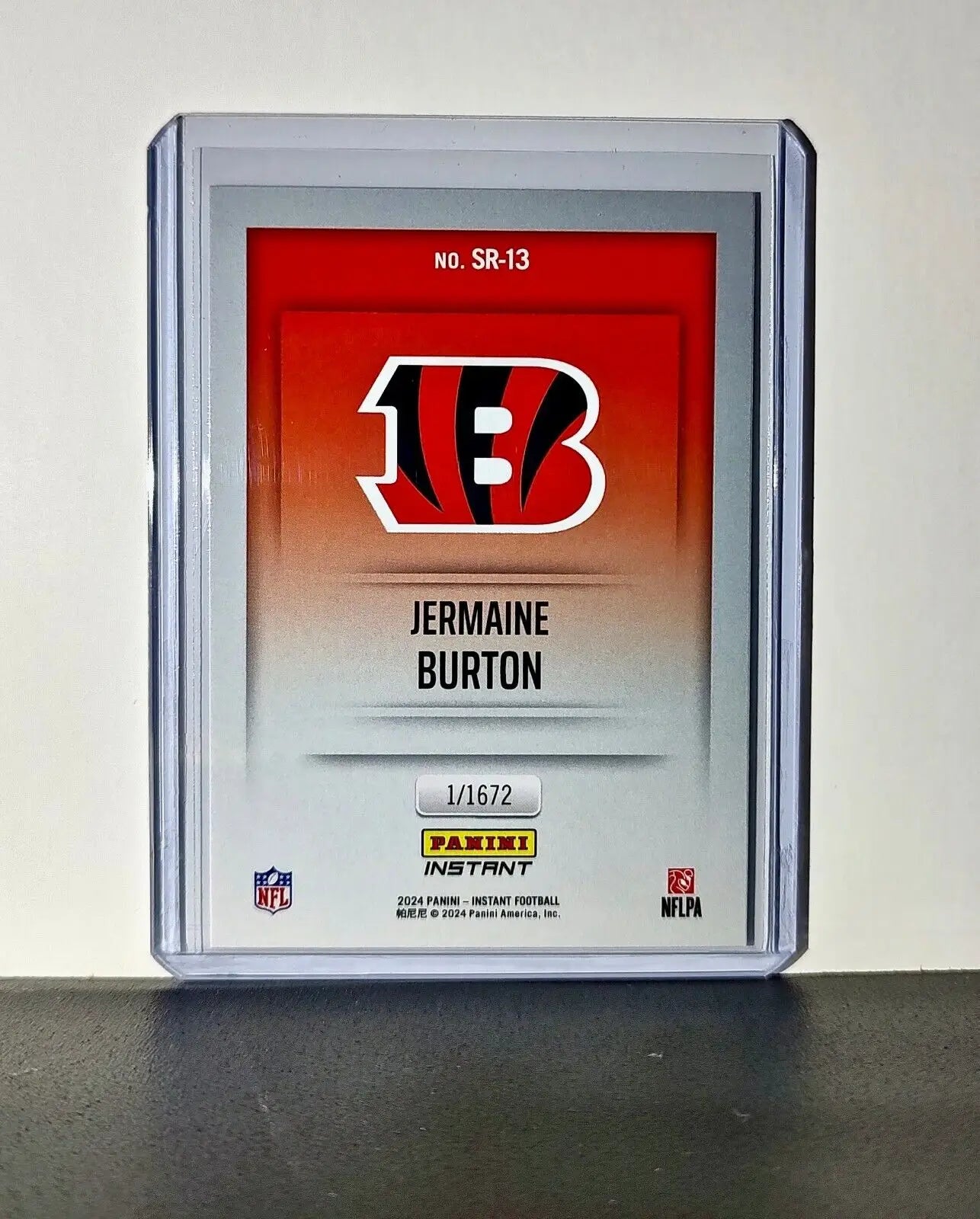 Jermaine Burton 2024 Panini NFL Studio Rookies #13 Card Bengals 1/1672 - Football Card Single