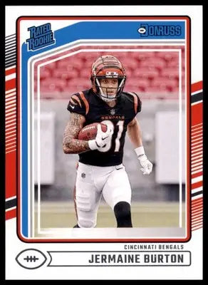 Jermaine Burton Rookie 2024 Donruss #368 Cincinnati Bengals Football Card NFL - Football Card Single