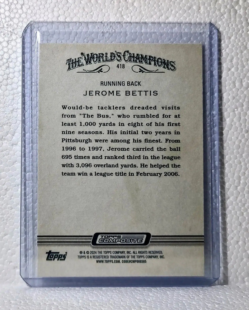 Jerome Bettis 2023 Topps Allen & Ginter NFL #418 Card Pittsburgh Steelers