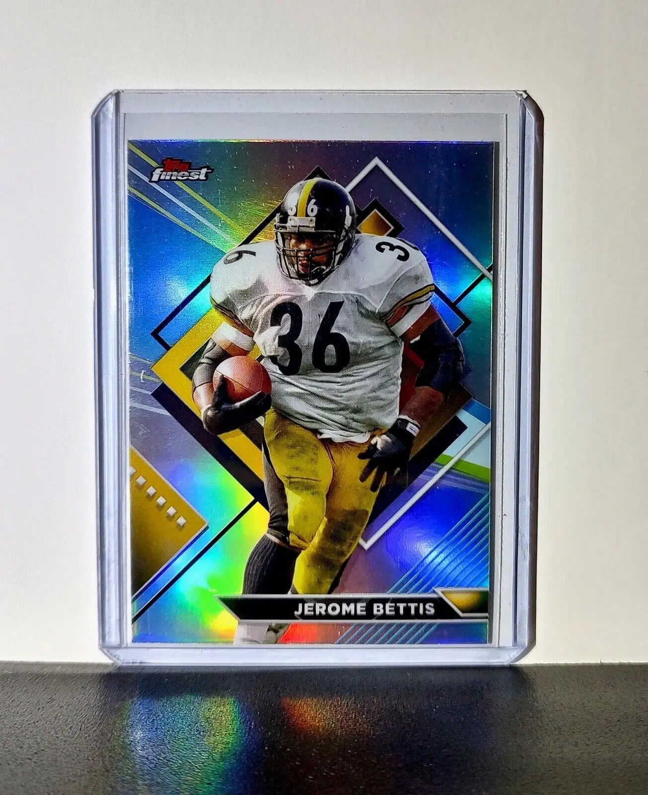 Jerome Bettis 2023 Topps Finest NFL #232 Refractor Card Pittsburgh Steelers