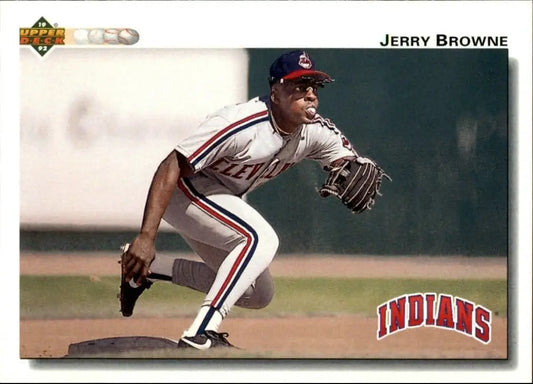 Jerry Browne 1992 Upper Deck MLB #340 Baseball Card Cleveland Indians - Baseball Card Single