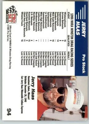 Jerry Haas’ Car - 1991 Pro Set NHRA - #94 - Racing - Racing Card Single