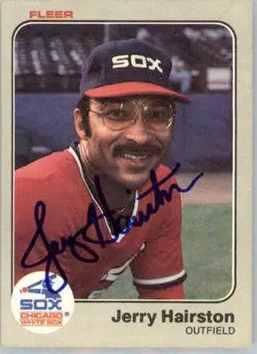 Jerry Hairston - 1983 Fleer - #236 - AUTO Baseball - Baseball Card Single