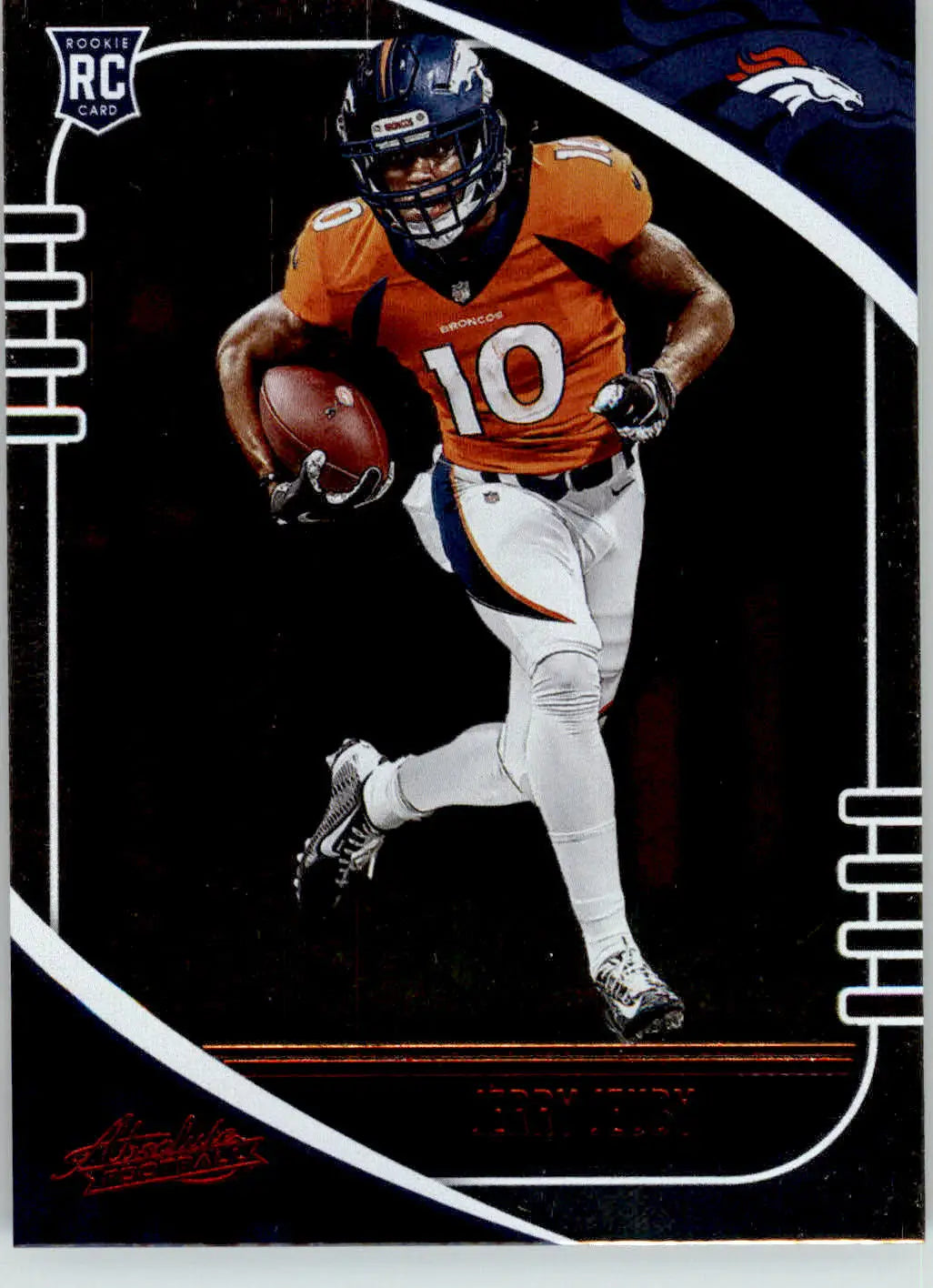 Jerry Jeudy - 2020 Panini Absolute - #157 - Red Rookie Football - Football Card Single