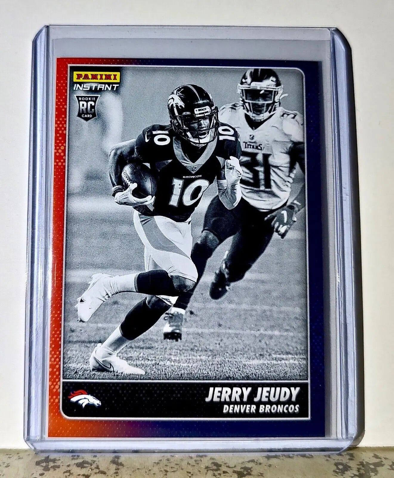 Jerry Jeudy 2020 Panini NFL #17 Black and White Rookies Card Broncos 1 of 518 - Football Card Single