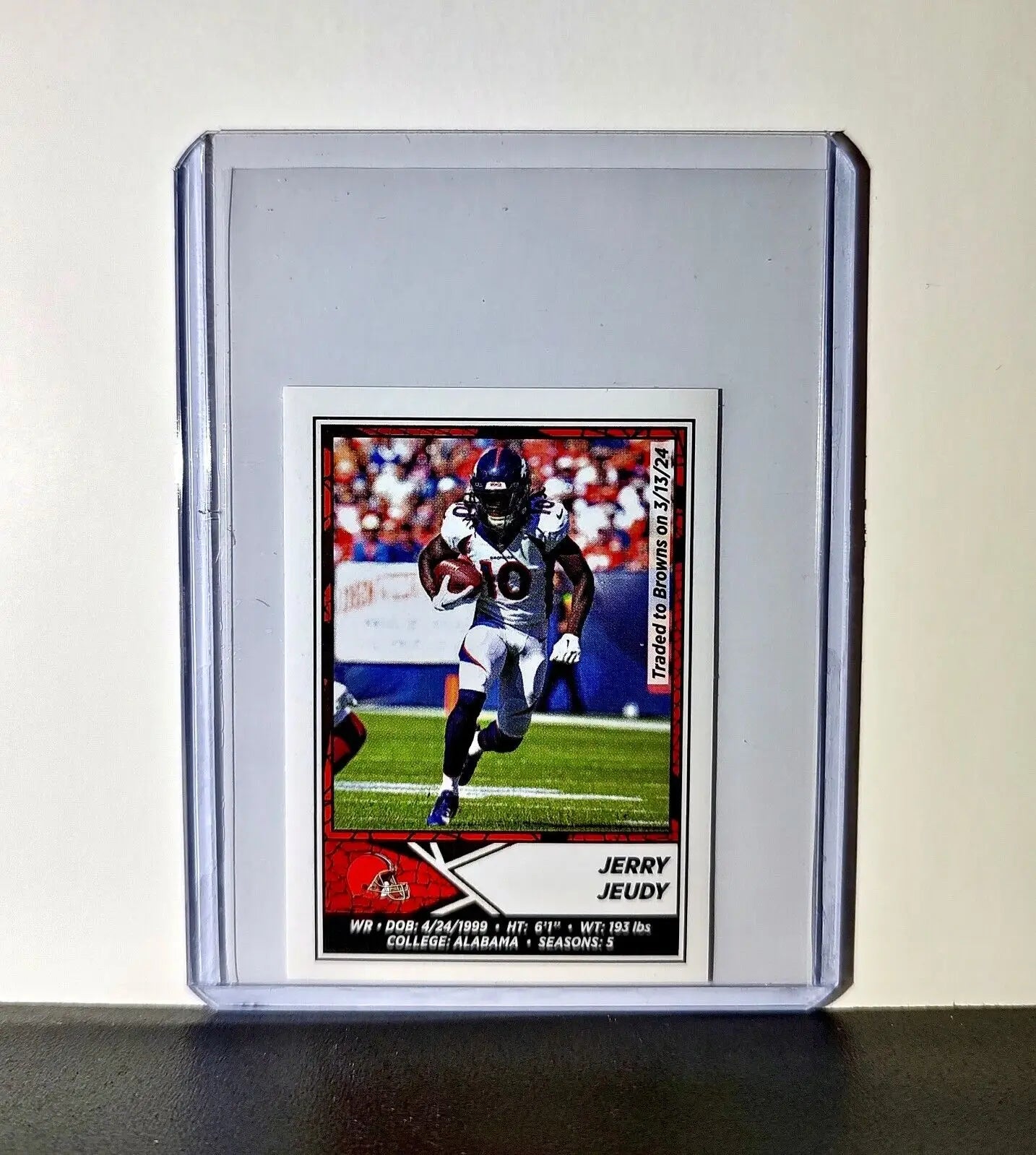 Jerry Jeudy 2024 Panini NFL Sticker #143 Cleveland Browns