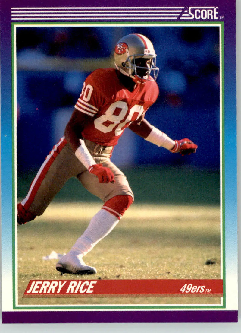 Jerry Rice - 1990 Score - #200 - Football - Football Card Single
