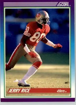 Jerry Rice - 1990 Score - #200 - Football - Football Card Single