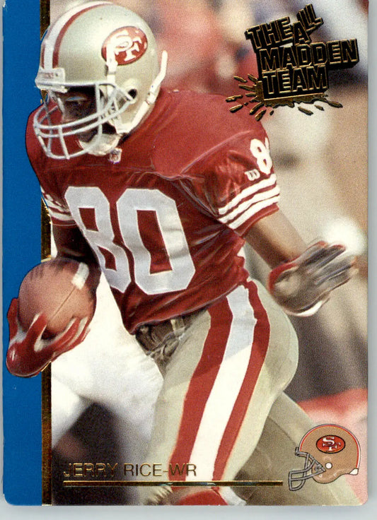 Jerry Rice - 1991 Action Packed All-Madden - #43 - Football - Football Card Single