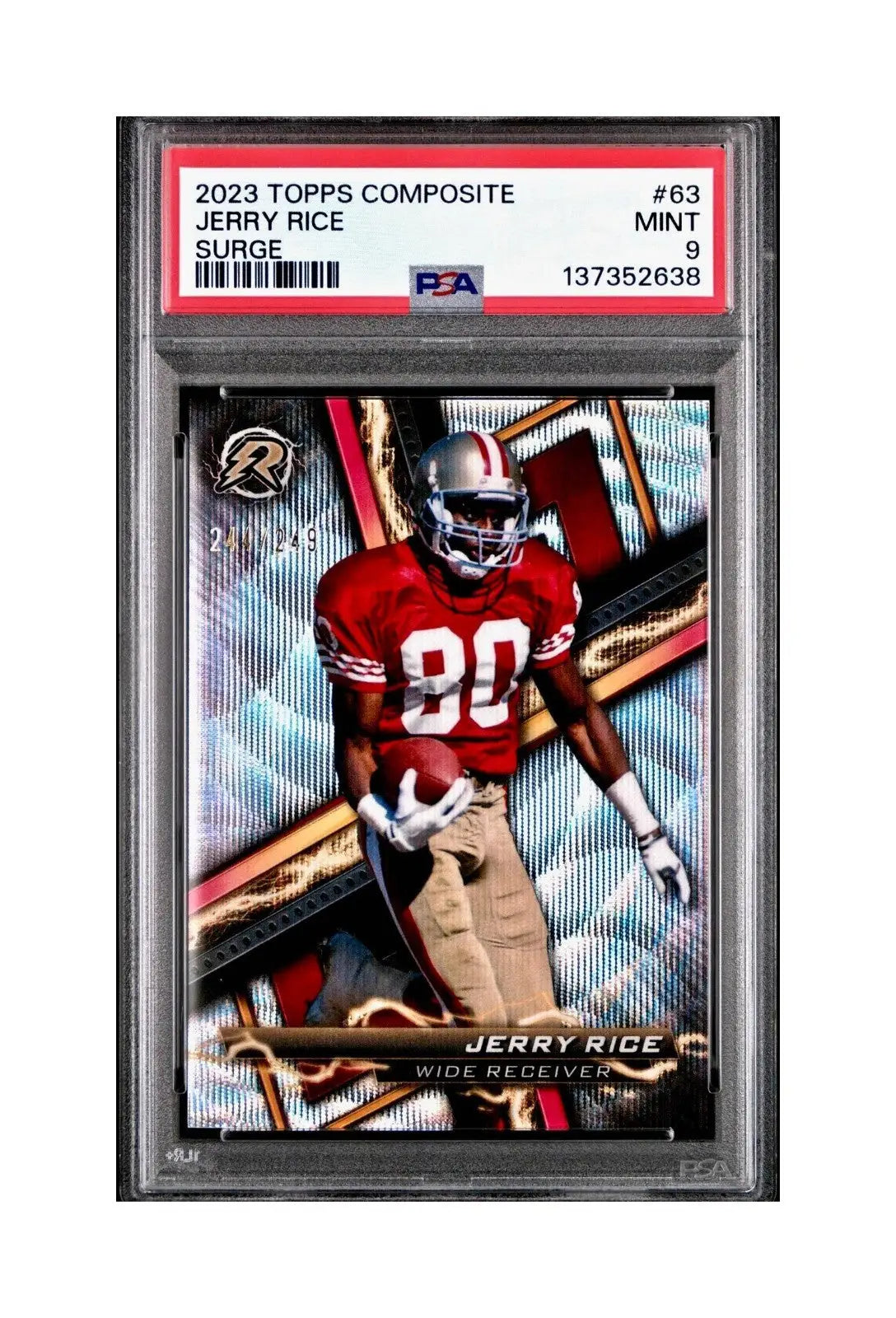 Jerry Rice 2023 Topps 244/249 Resurgence #63 Surge PSA 9 Mint