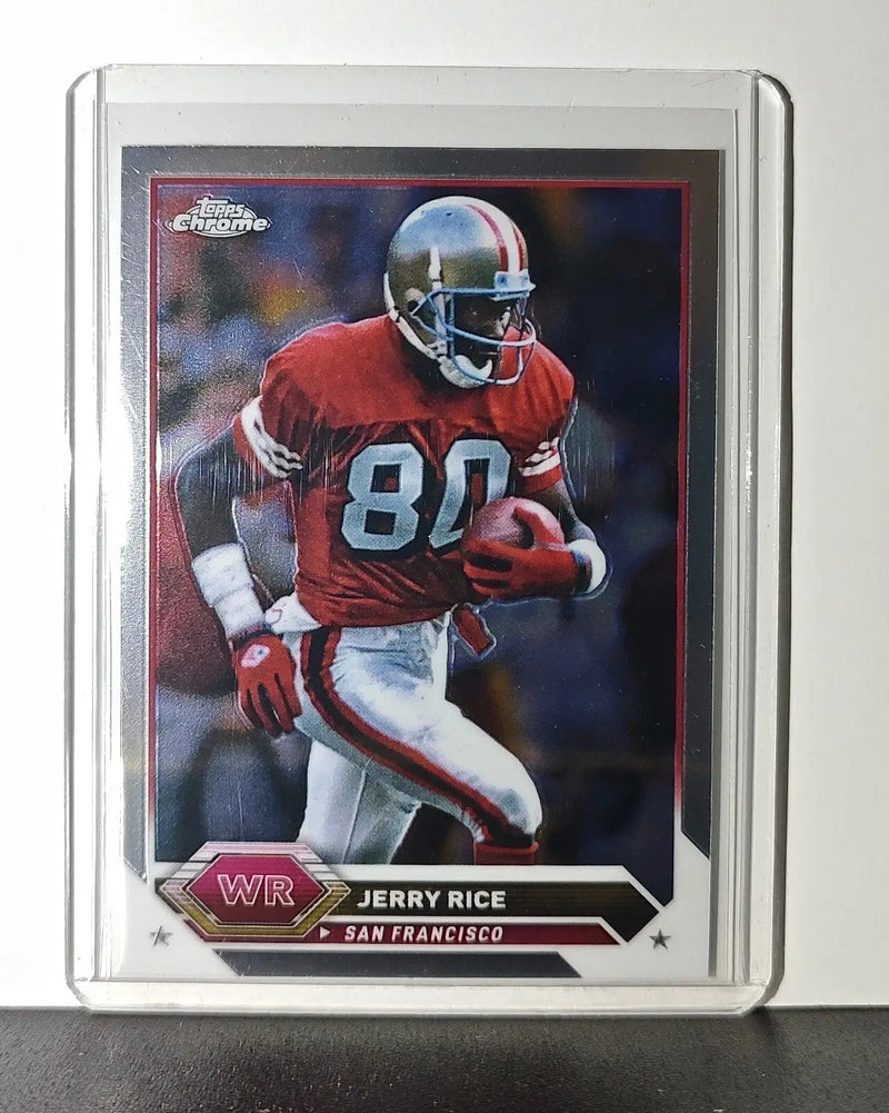 Jerry Rice 2023 Topps Chrome NFL #17 Card San Francisco 49ers