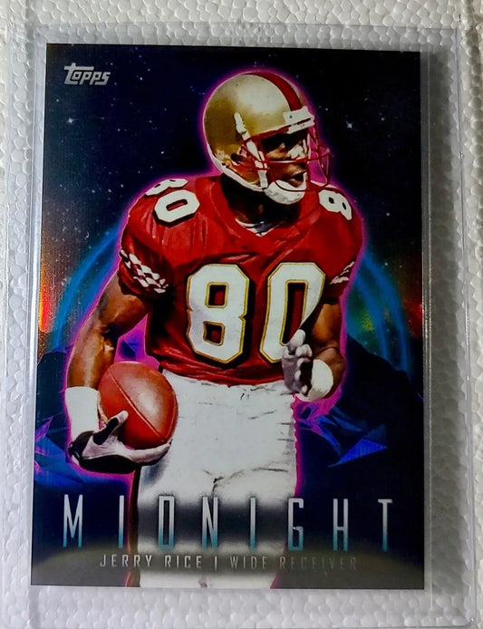Jerry Rice 2023 Topps Midnight NFL #346 Football Card San Francisco 49ers - Football Card Single