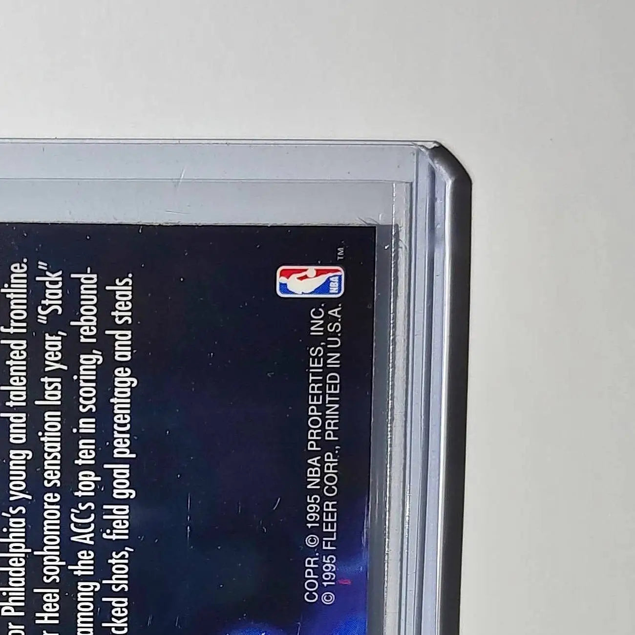 Jerry Stackhouse Rookie 1995-96 Flair NBA #R-9 Class of ’95 - Basketball Card Single