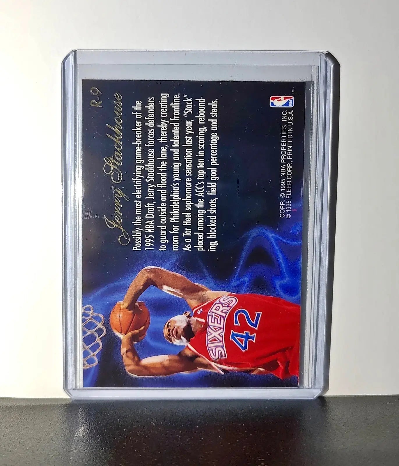 Jerry Stackhouse Rookie 1995-96 Flair NBA #R-9 Class of ’95 - Basketball Card Single