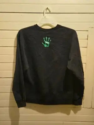 Jerzees Sweatshirt Mens M Mamaroneck High School Est 1928 Navy Crewneck Graphic