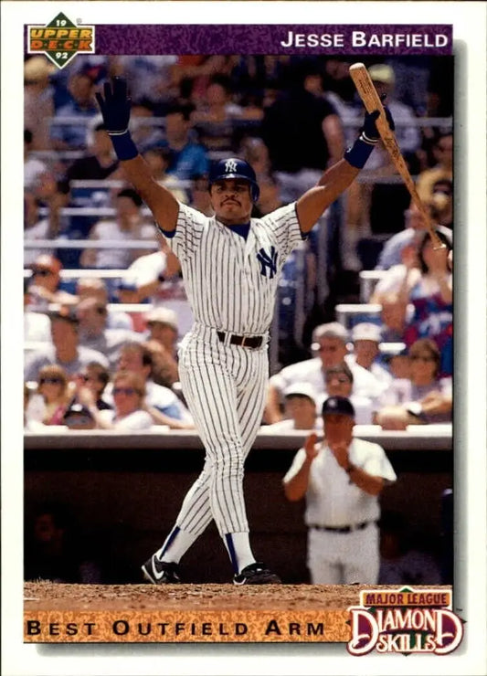 Jesse Barfield 1992 Upper Deck MLB #644 DS Baseball Card New York Yankees - Baseball Card Single