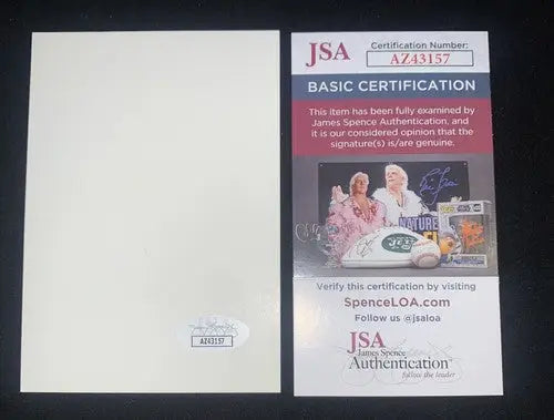 Jesse Barfield AUTO 1995 Houston Astros Team Issue 3x5 Signed JSA Card - Baseball Card Single