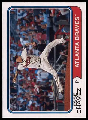 Jesse Chavez 2023 Topps Heritage #120 Atlanta Braves - Baseball Card Single
