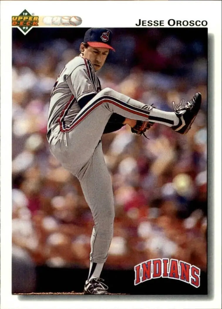 Jesse Orosco 1992 Upper Deck MLB #580 Baseball Card Cleveland Indians - Baseball Card Single