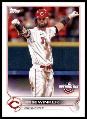 Jesse Winker 2022 Topps Opening Day #182 Cincinnati Reds - Baseball Card Single