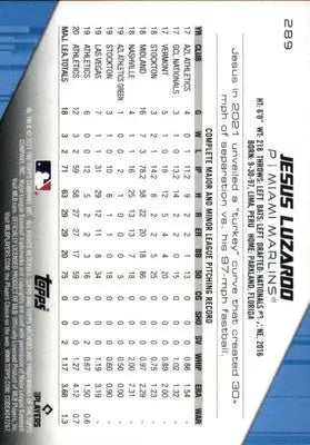 Jesus Luzardo 2021 Topps Archives #289 Miami Marlins - Baseball Card Single