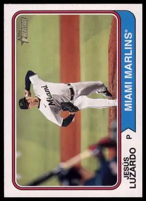 Jesús Luzardo 2023 Topps Heritage #114 Miami Marlins - Baseball Card Single