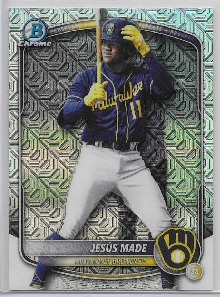 Jesus Made Mojo Refractor 2025 Bowman Draft Mega #BDC-196 Prospect (1383)
