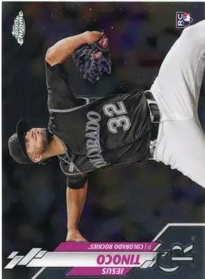Jesus Tinoco Rookie 2020 Topps Chrome Update #U-31 Colorado Rockies - Baseball Card Single