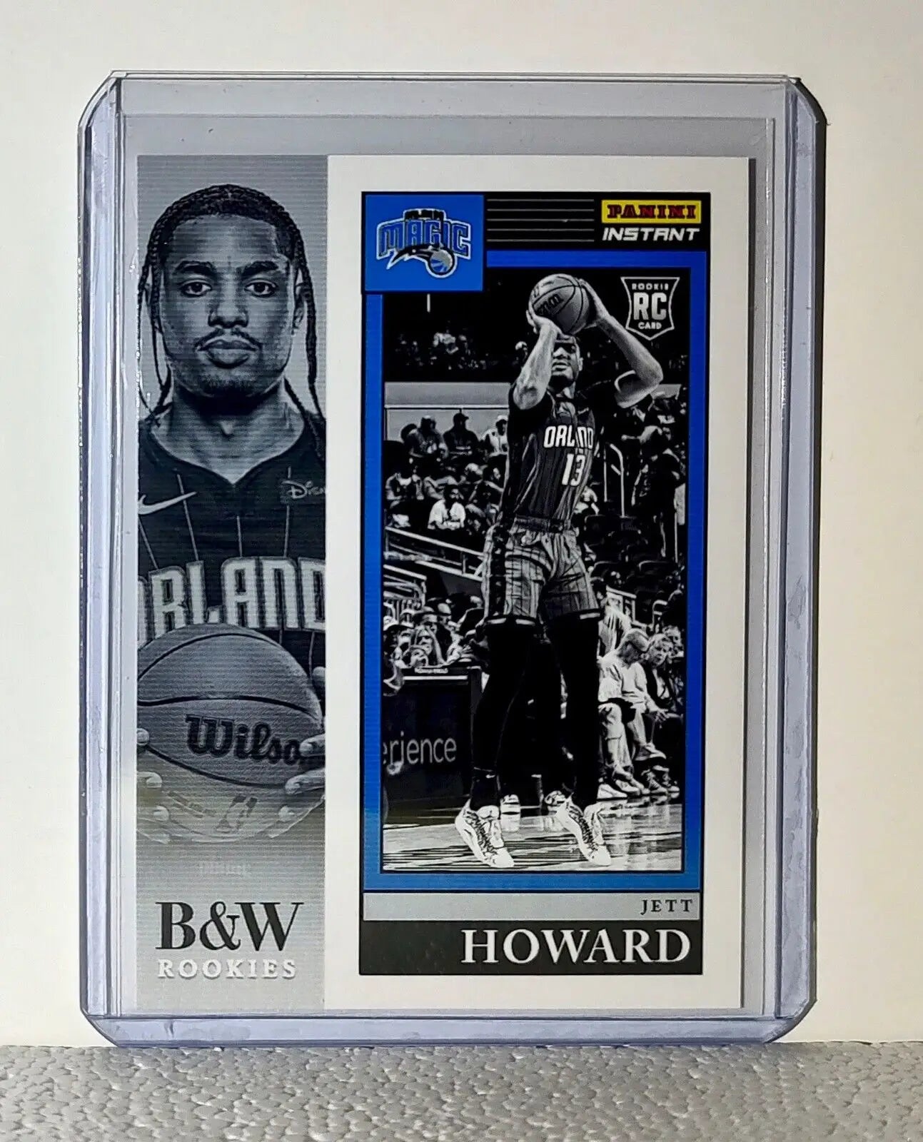 Jett Howard 2023-24 Panini NBA #28 Black and White Rookies Card 1/326 - Basketball Card Single