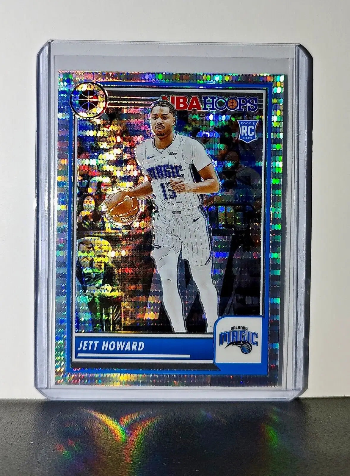 Jett Howard 2023-24 Panini Premium NBA Hoops #129 Rookie Pulsar Prizm Magic - Basketball Card Single