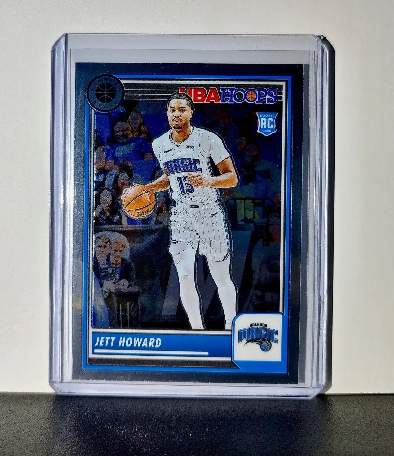 Jett Howard 2023-24 Panini Premium Stock NBA Hoops #129 Card Rookie Magic