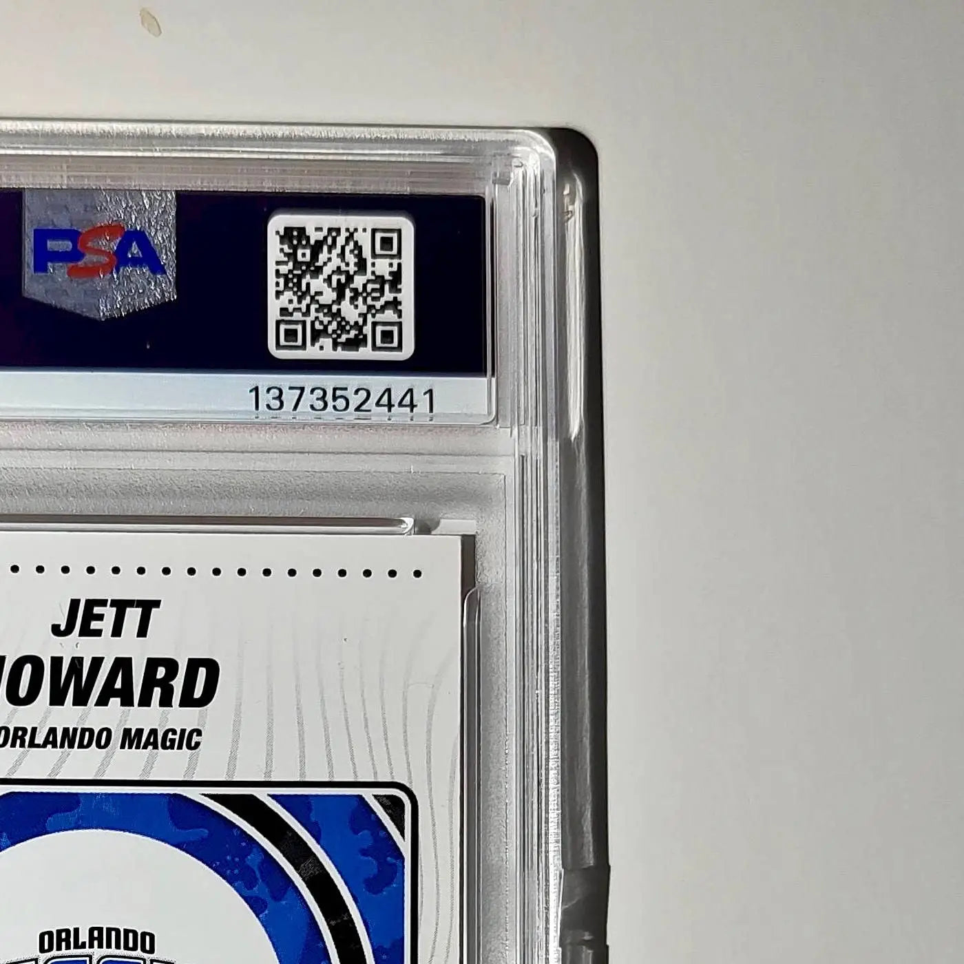 Jett Howard 2023-24 Sticker 005/050 Orange Foil 80 PSA 7 NM - Other