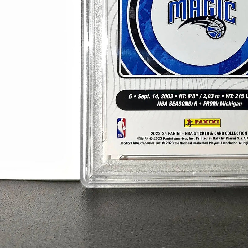 Jett Howard 2023-24 Sticker 005/050 Orange Foil 80 PSA 7 NM - Other