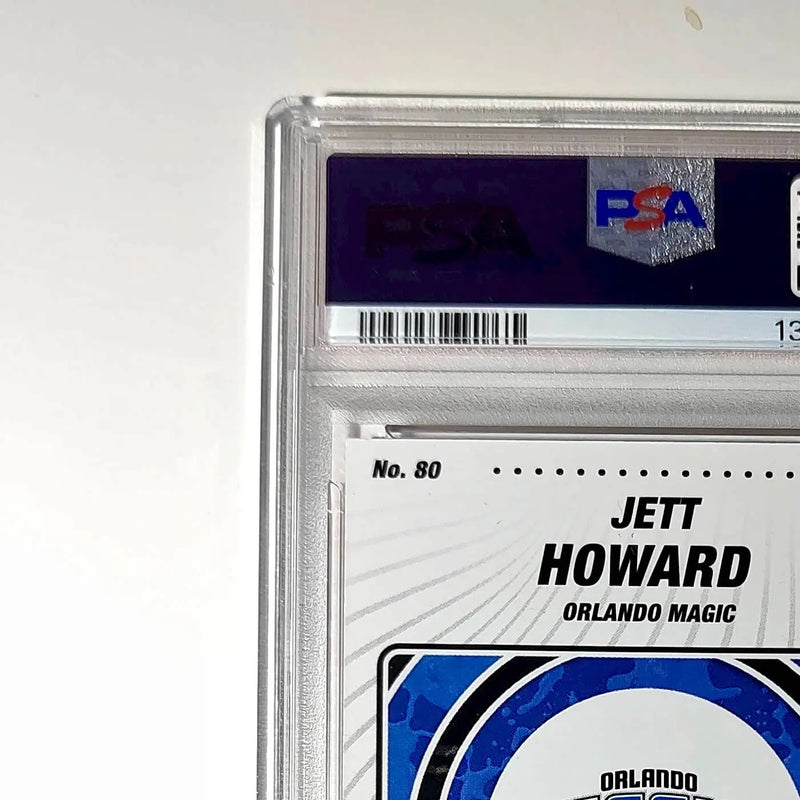 Jett Howard 2023-24 Sticker 005/050 Orange Foil 80 PSA 7 NM - Other