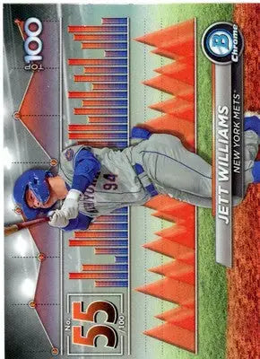 Jett Williams 2024 Bowman Bowman Scouts’ Top 100 #BTP-55 New York Mets - Baseball Card Single
